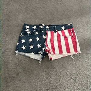 fourth of july shorts!!! perfect for summer!
